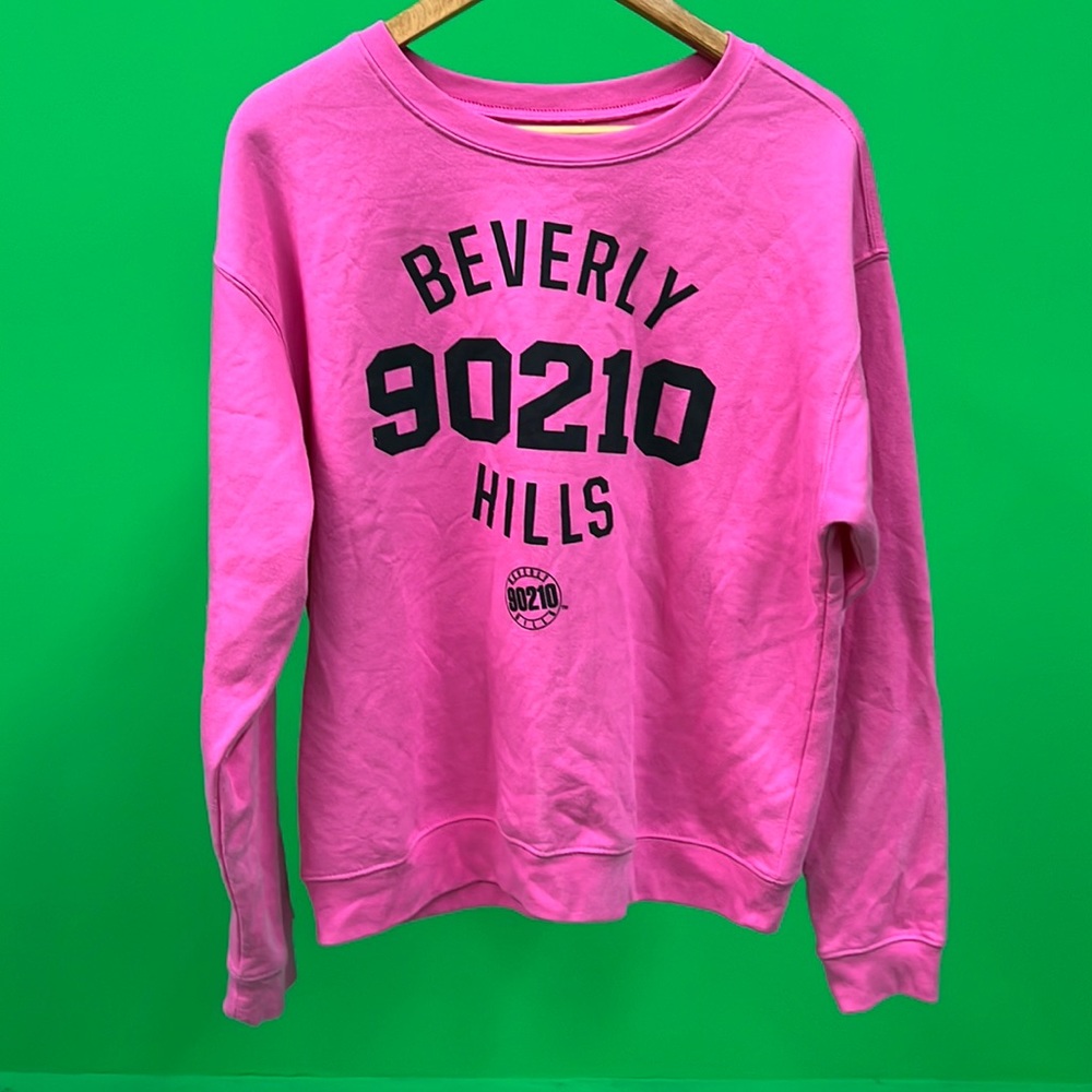 Beverly Hills 90210 sweatshirt hot pink large unisex